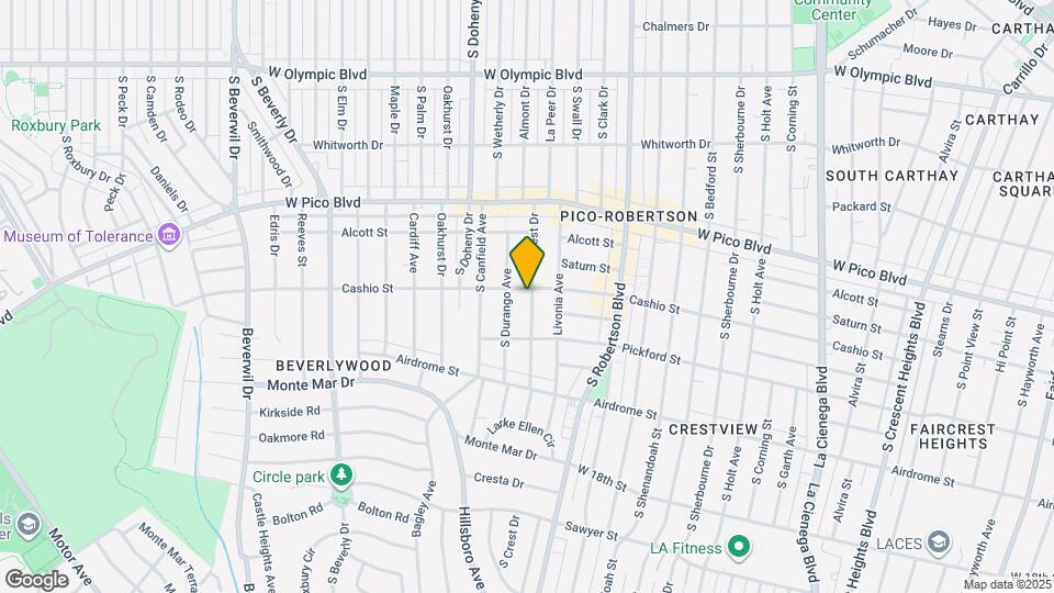 1509 S Crest Dr Map and Location Details