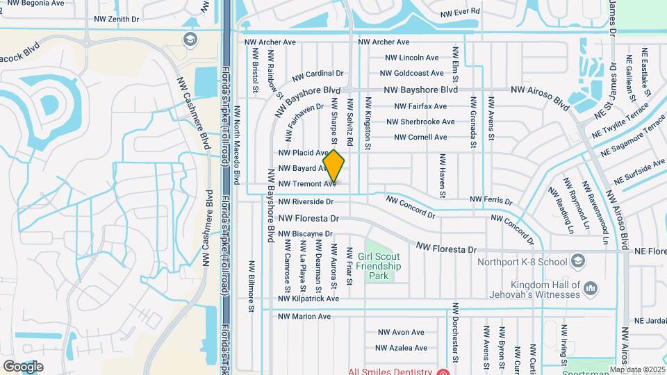 642 NW Tremont Ave Map and Location Details