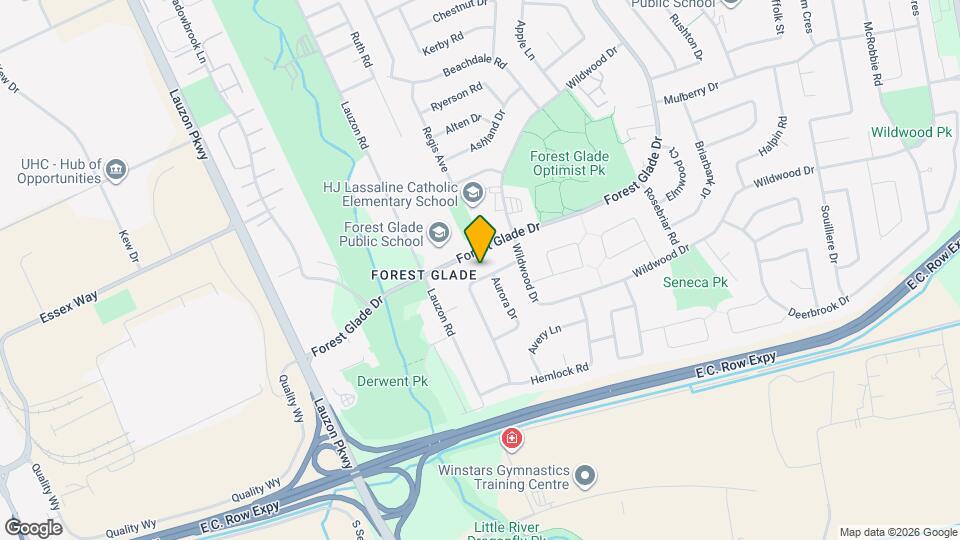 9404 Tamarack St Map and Location Details