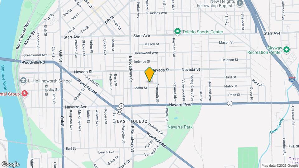 649 Willard St, Unit 2 Map and Location Details