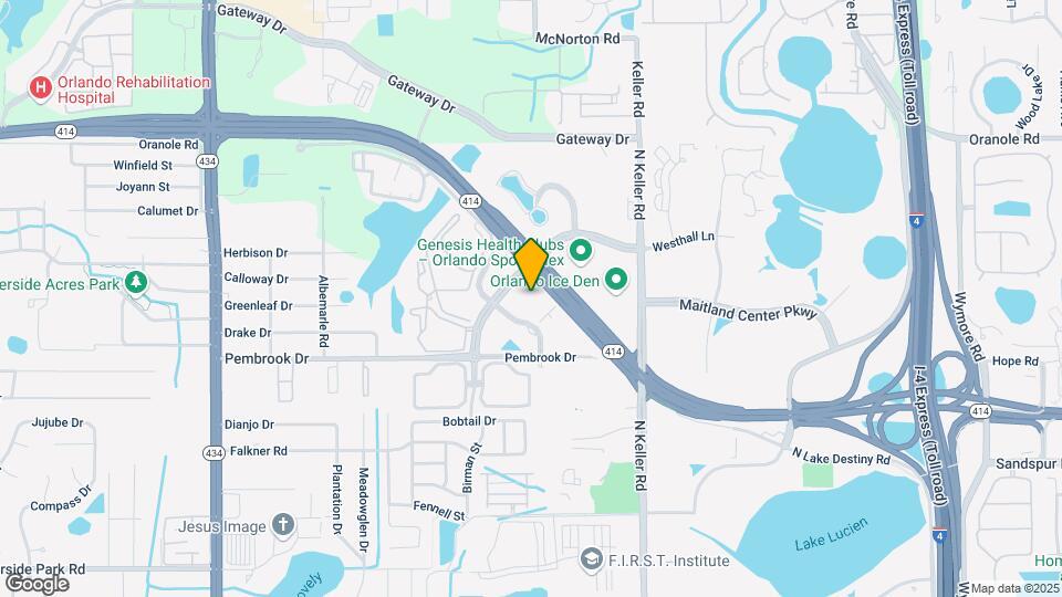 Furnished Studio-Orlando - Maitland - Summ Map and Location Details