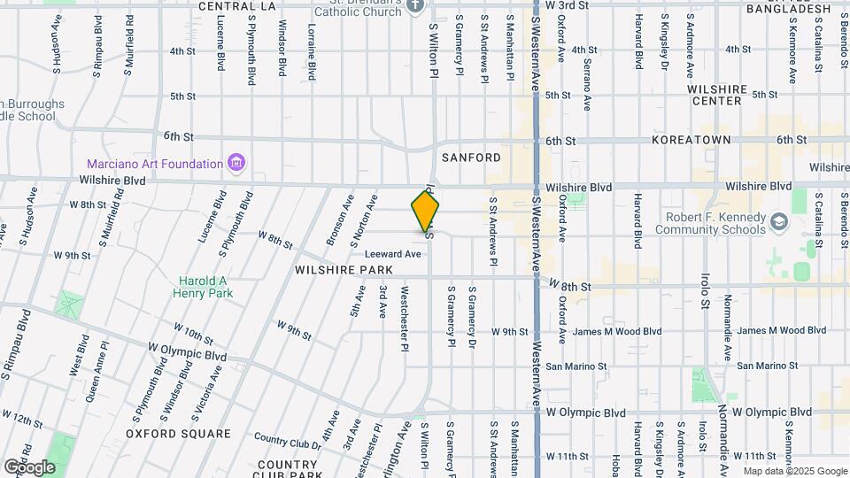 701-709 S Wilton Pl # 400 Mapa y Detalles de la Ubicación