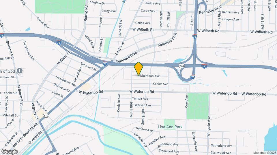 1254 McIntosh Ave, Unit 1 Map and Location Details