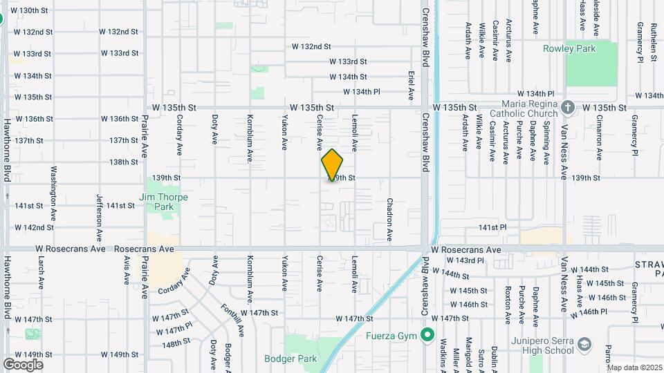 13916 Cerise Ave. Map and Location Details
