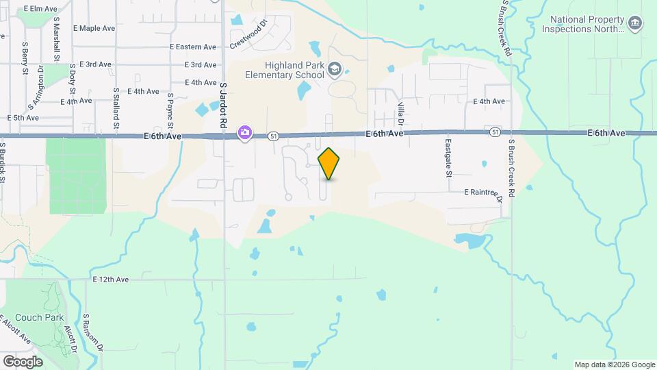 2520 E 7th Ave Map and Location Details