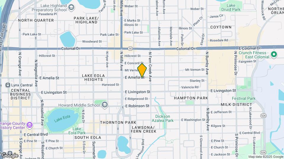 1426 E Amelia St Map and Location Details