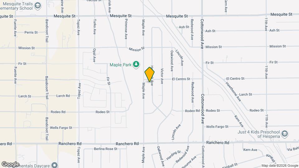 7676 Hemlock Ave Map and Location Details