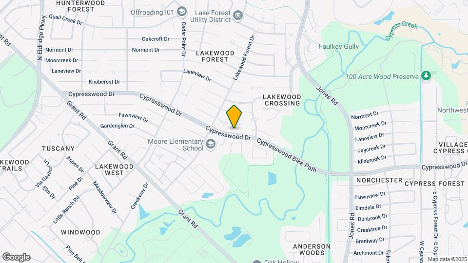 11610 Cypresswood Dr Map and Location Details