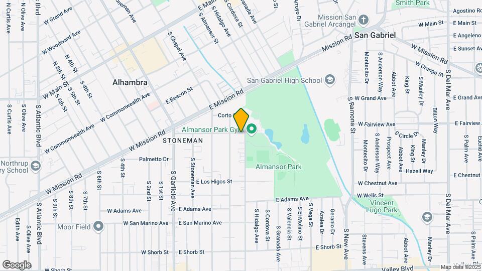 701 S Almansor St Map and Location Details