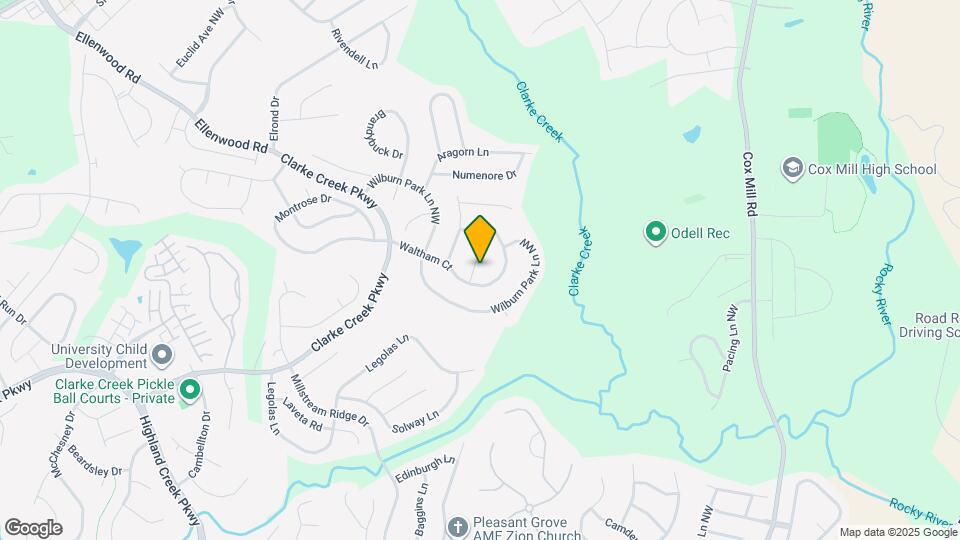 1525 Bucklebury Ct Mapa y Detalles de la Ubicación