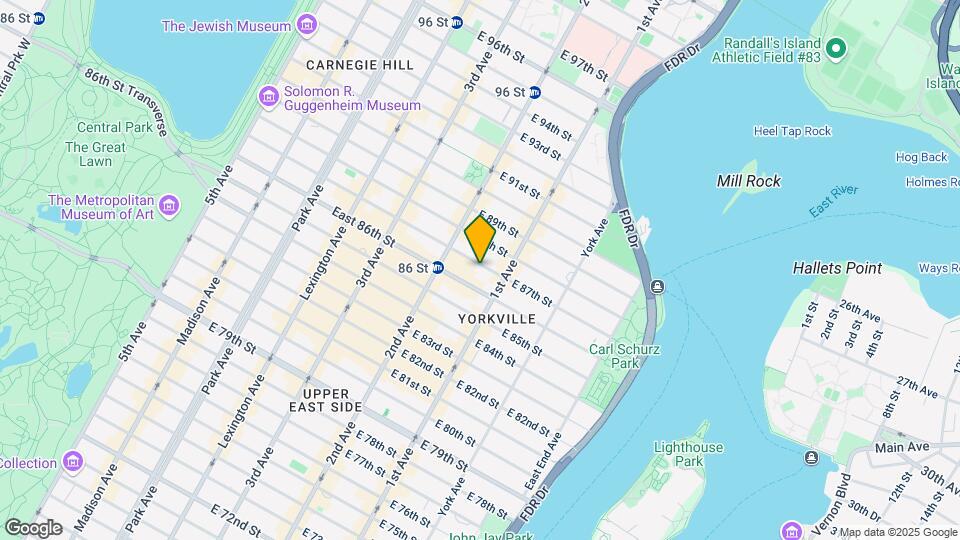 342 East 87th Street Map and Location Details