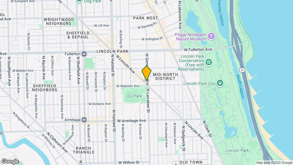 Lincoln Park Mapa y Detalles de la Ubicación