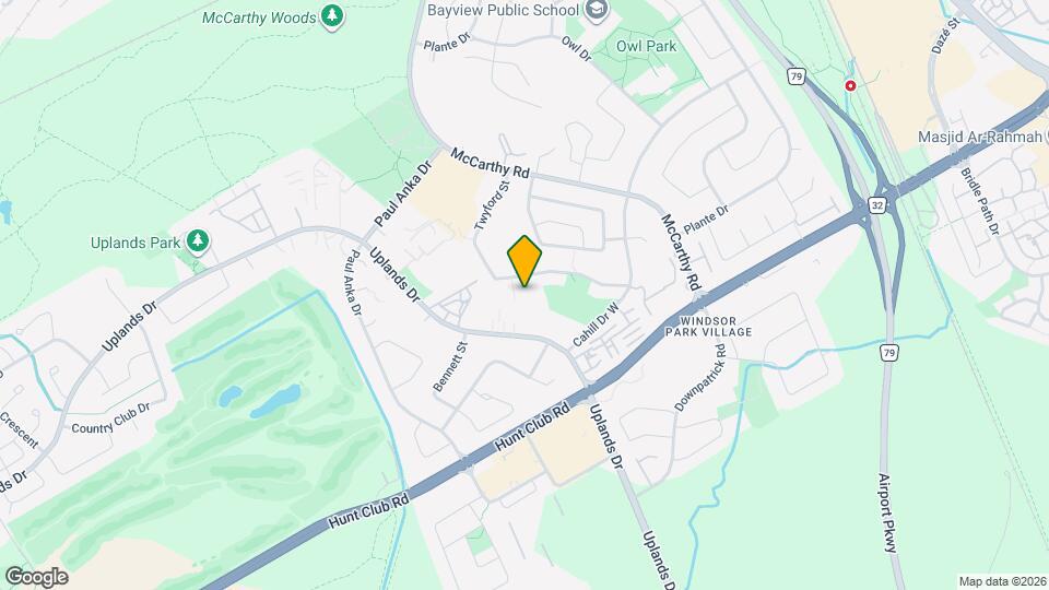 3445 Uplands Dr Map and Location Details