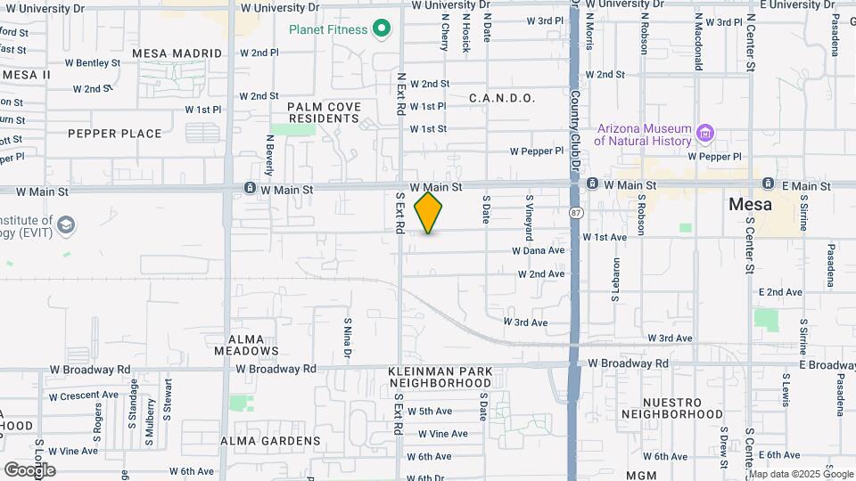 725 W 1st Ave Map and Location Details