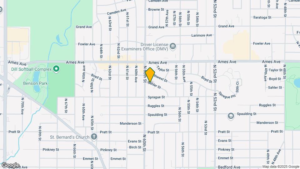 5917 Sahler St Map and Location Details