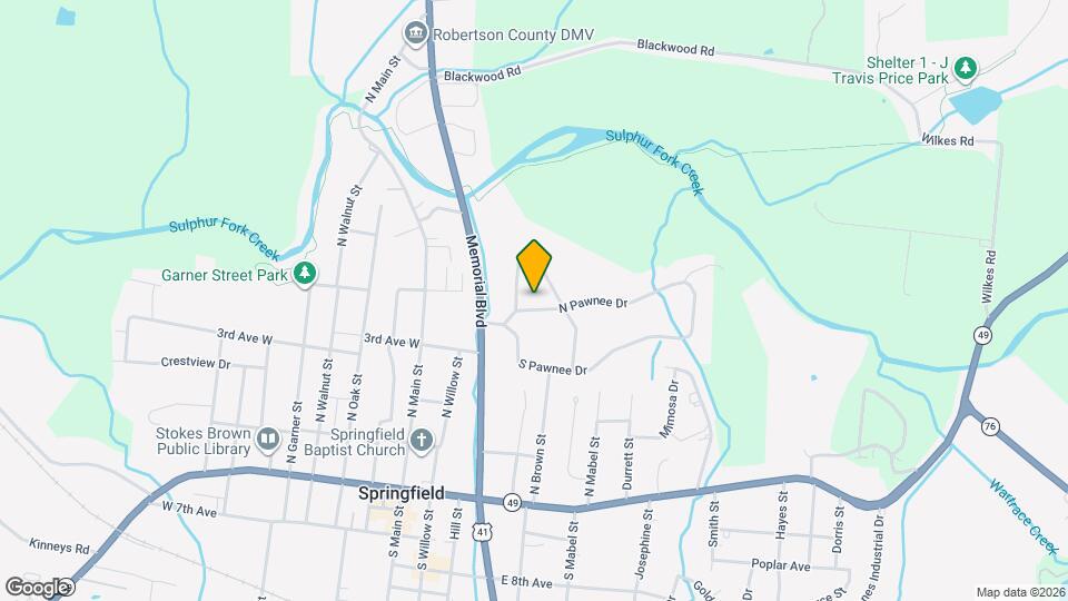 402 N Pawnee Dr Map and Location Details