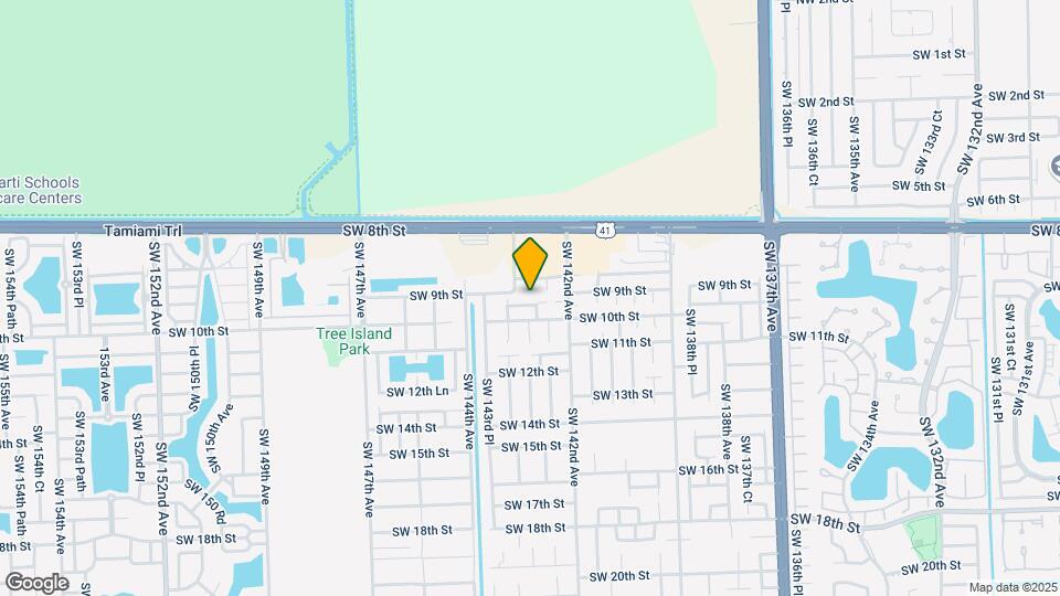 14289 SW 9th Terrace Mapa y Detalles de la Ubicación