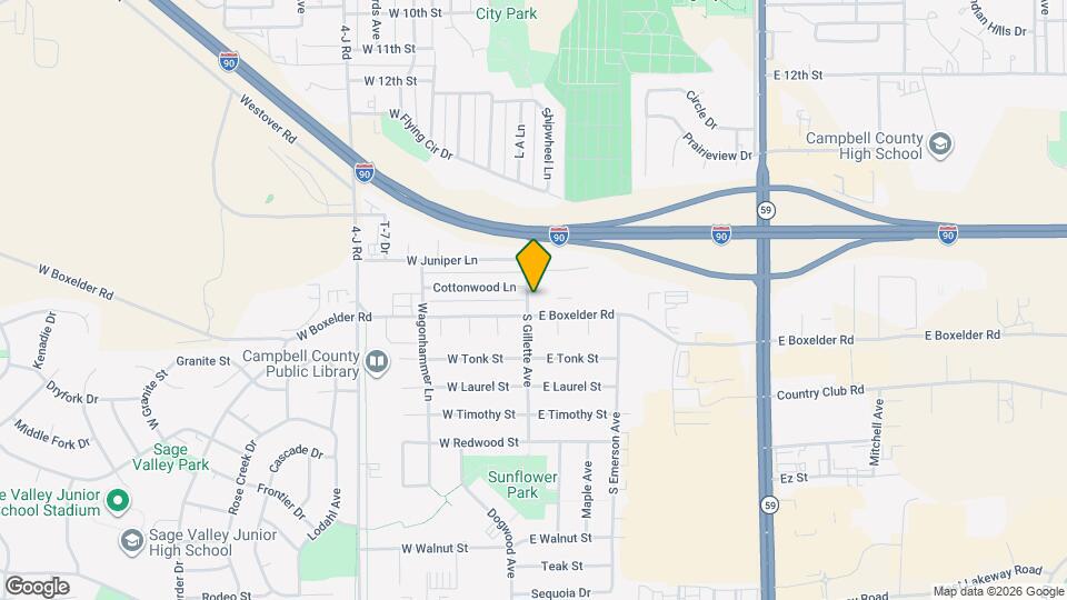 1803 S Gillette Ave Map and Location Details