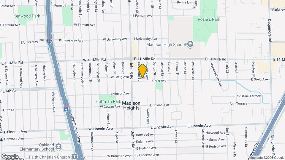 26604 Groveland St Map and Location Details