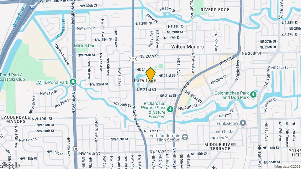 100 NE 22nd St Map and Location Details