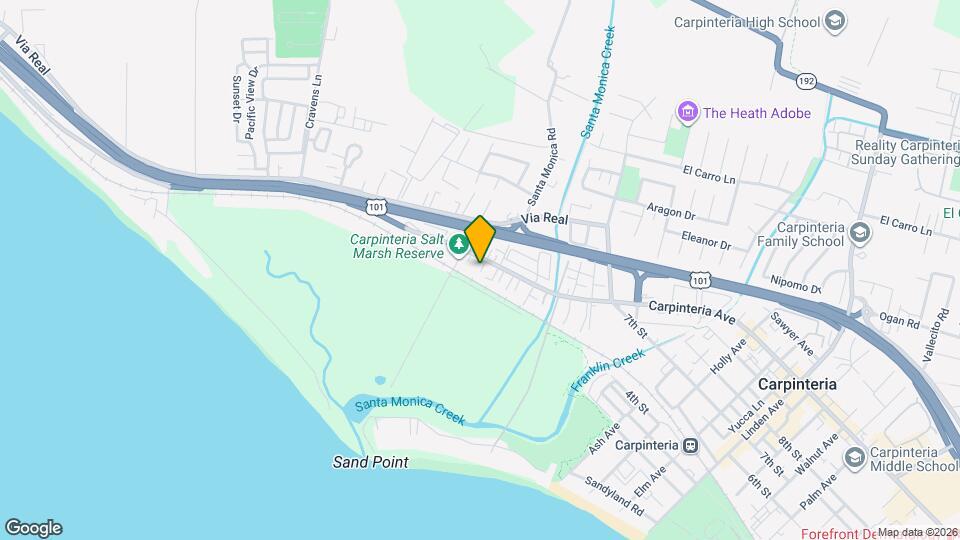 4285 Carpinteria Ave Map and Location Details