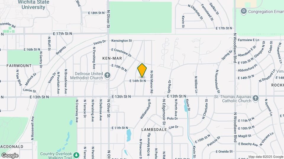 1501 N Pinecrest St Map and Location Details
