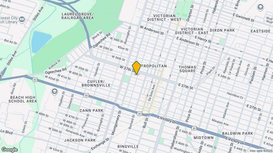 302 W 38th St Map and Location Details