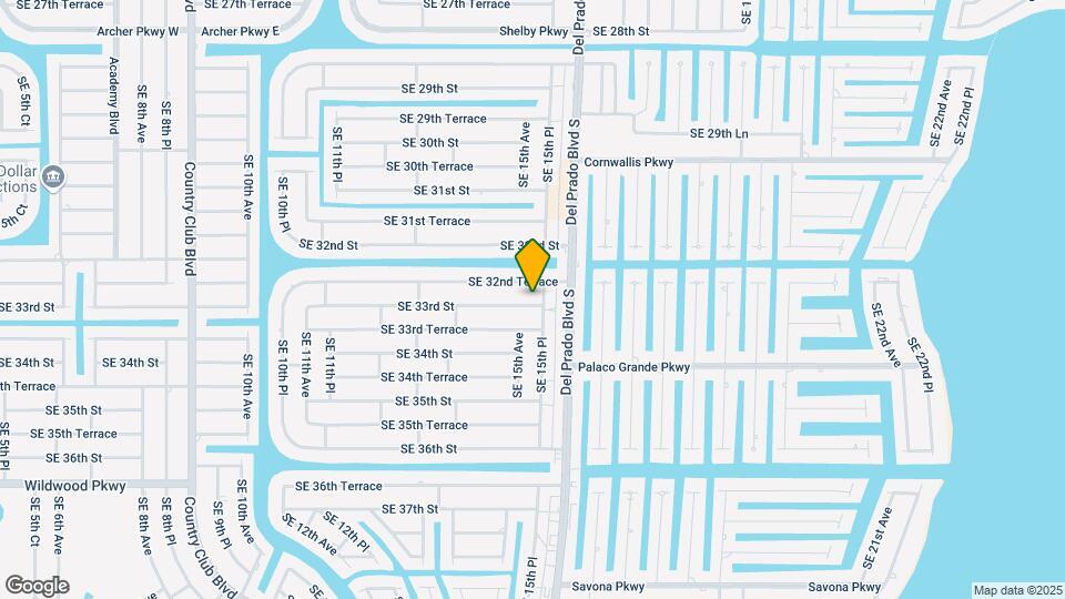 1511 SE 33rd St Map and Location Details