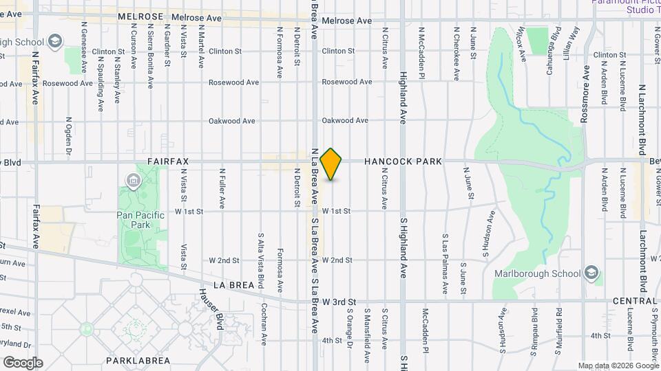 145 N Sycamore Ave, Unit 145 N. Sycamore Ave. Mapa y Detalles de la Ubicación