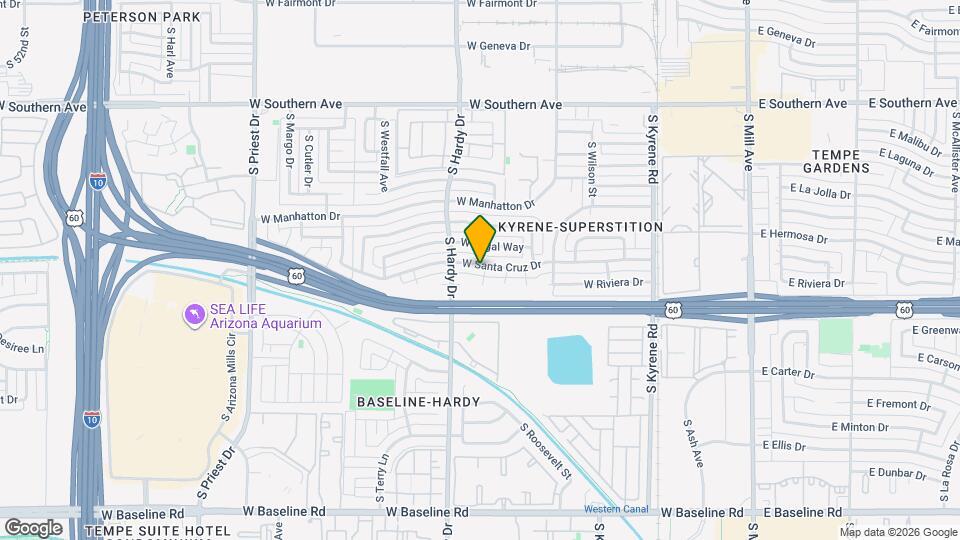 935 W Santa Cruz Dr Map and Location Details