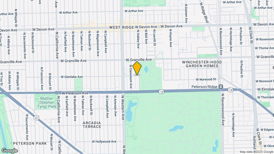 2301 W Glenlake Ave Mapa y Detalles de la Ubicación