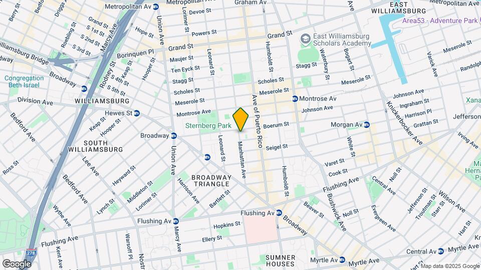 92 Manhattan Ave Map and Location Details