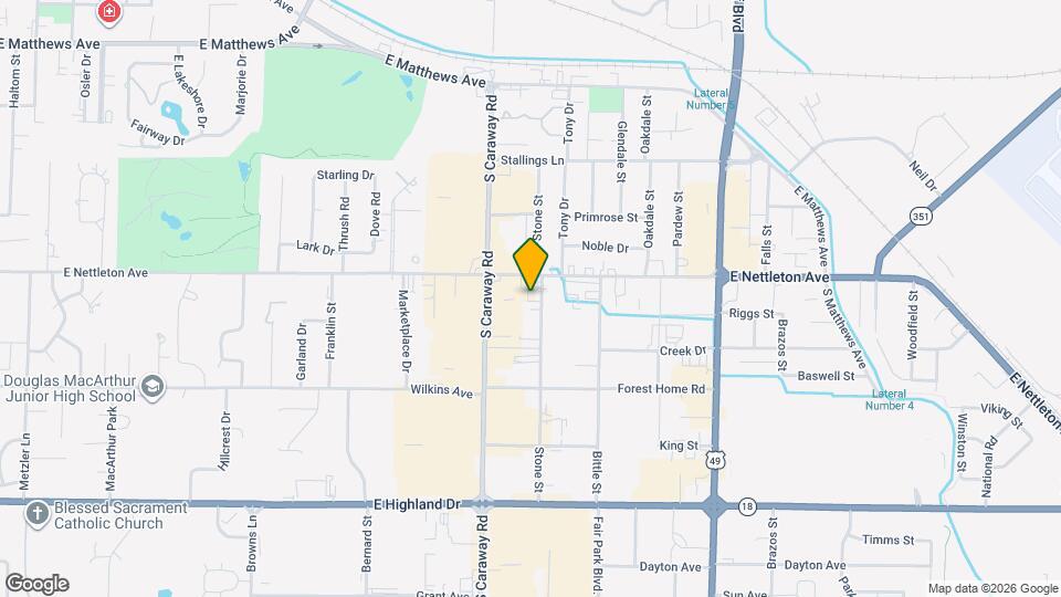 1401 Stone St, Unit J Map and Location Details