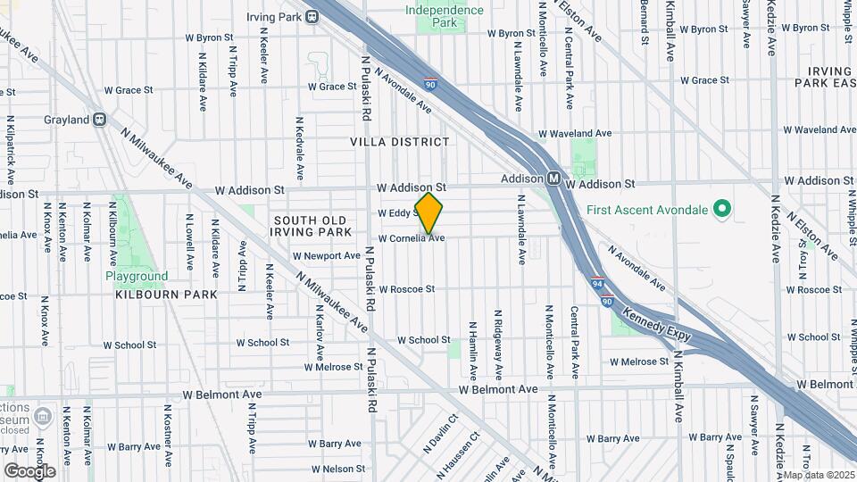 3457 N Springfield Ave, Unit G Mapa y Detalles de la Ubicación