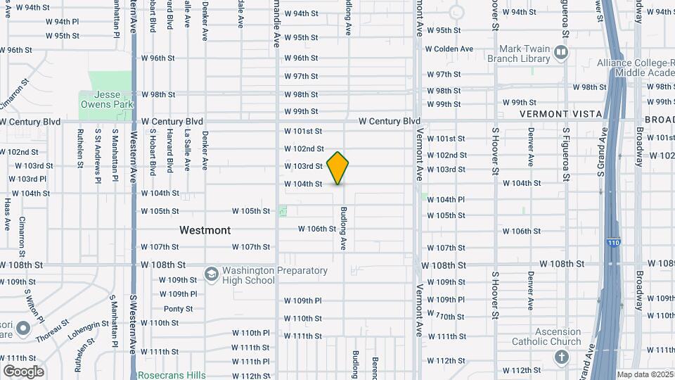 1210 W 104th St, Unit 1210 2 Map and Location Details