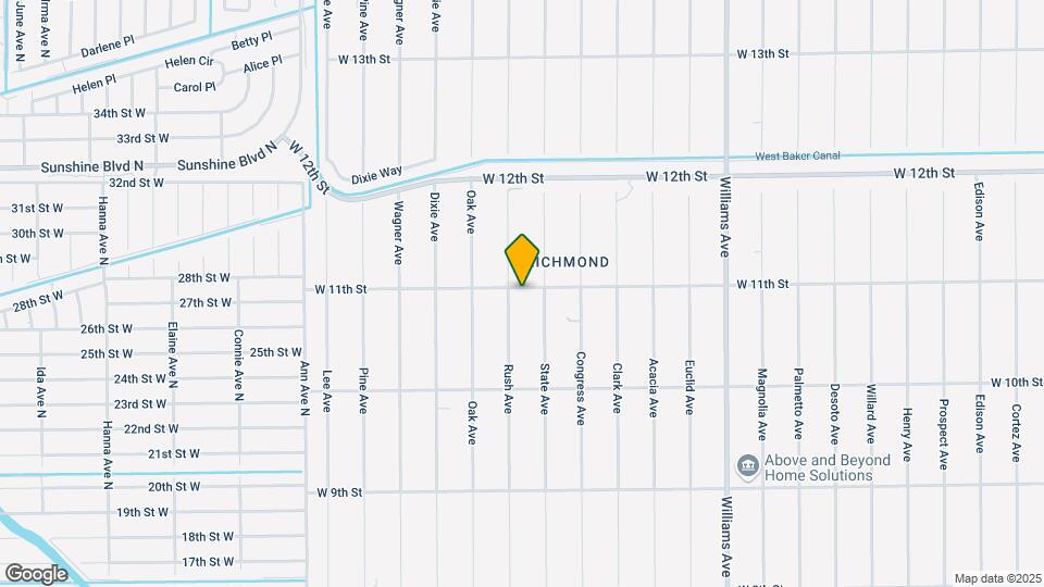 1605 W 11th St Map and Location Details