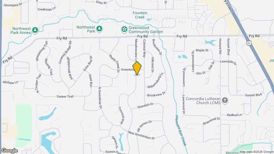 585 Meadowview Ln Mapa y Detalles de la Ubicación