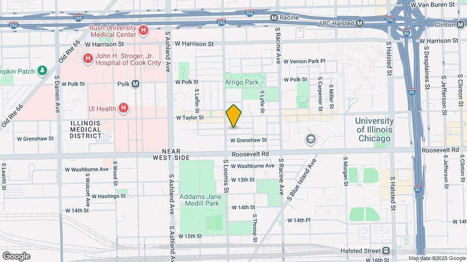 1347 W Fillmore St Map and Location Details
