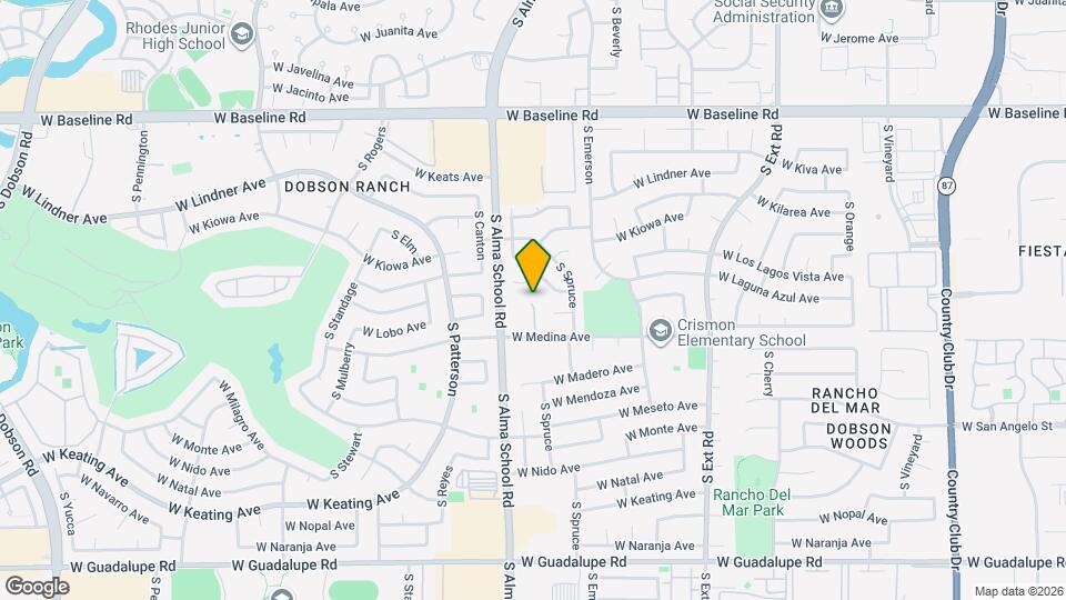 2327 S Wycliff Cir Map and Location Details