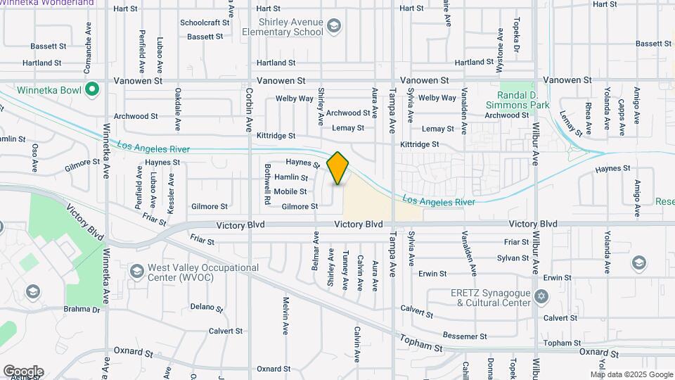 6500 Shirley Ave Map and Location Details