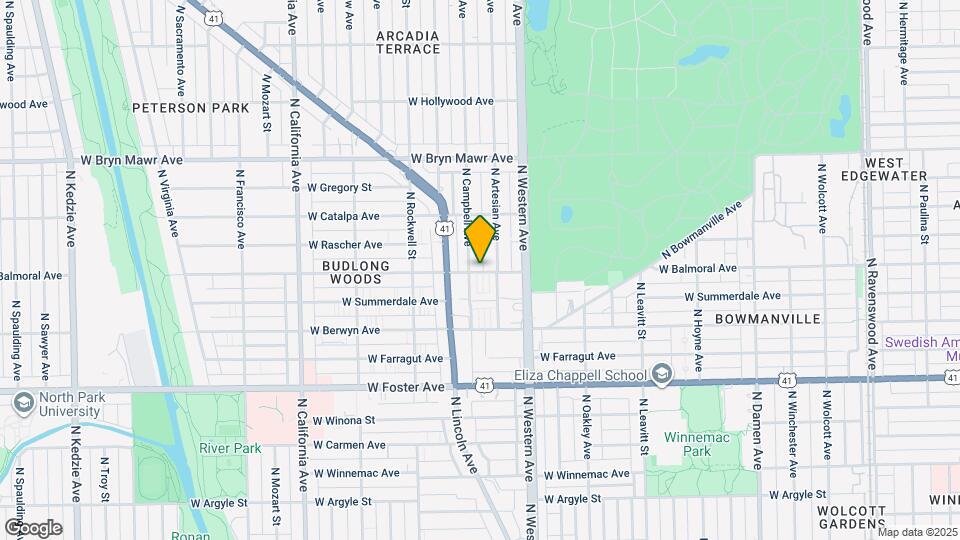 5405 N Campbell Ave Map and Location Details
