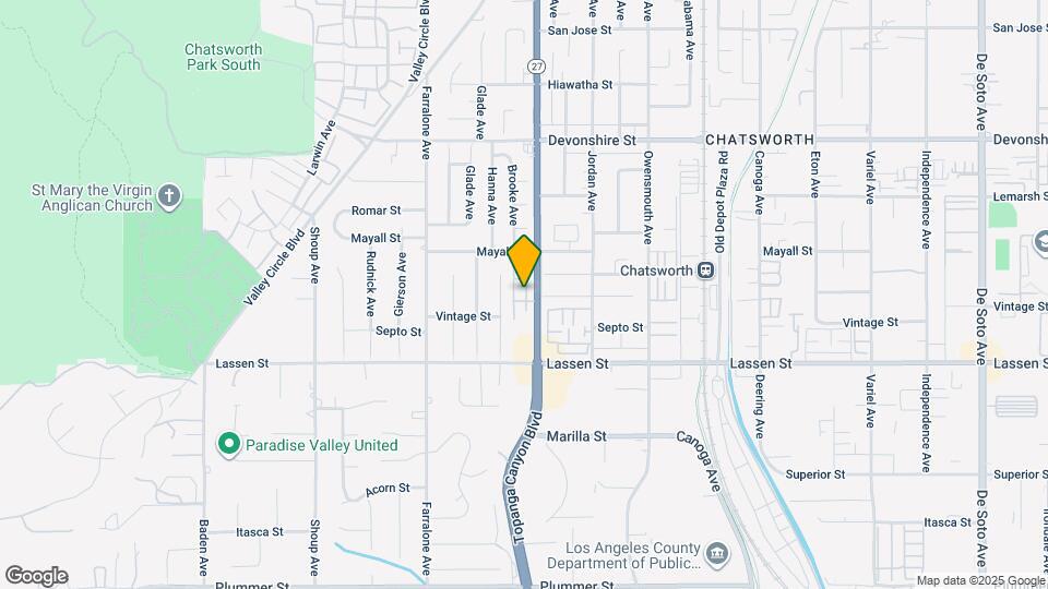10025 Topanga Canyon Blvd Map and Location Details