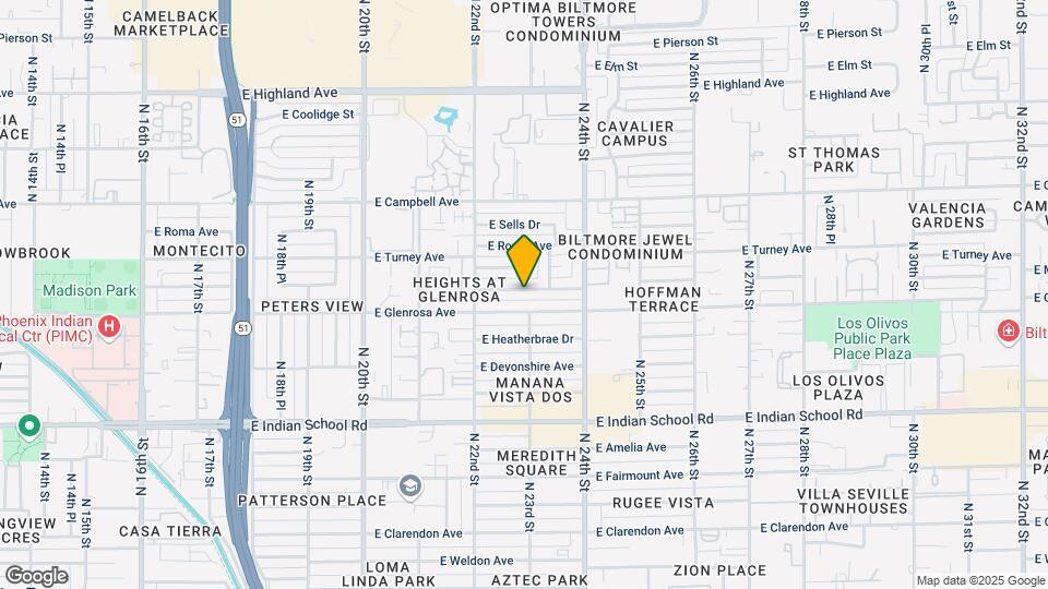 2243 E Montecito Ave Mapa y Detalles de la Ubicación