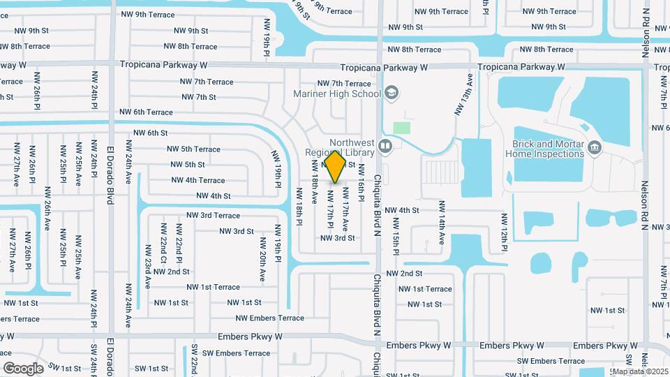 421 NW 17th Pl Map and Location Details