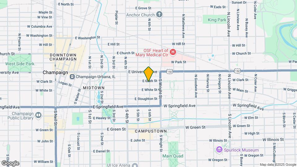 203 S 6th St Map and Location Details
