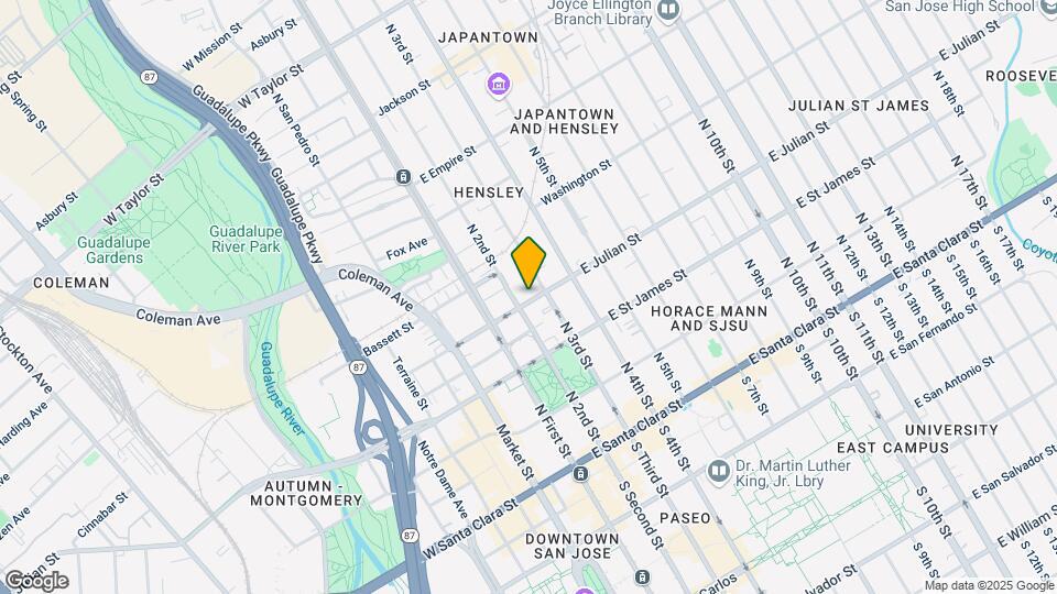 73 E Julian St Mapa y Detalles de la Ubicación