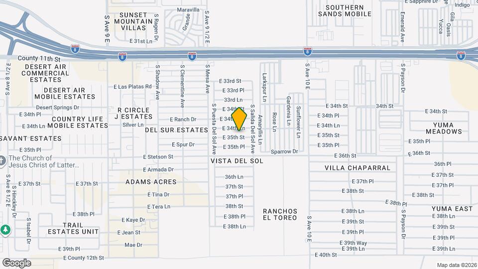 9664 E 35th St Mapa y Detalles de la Ubicación