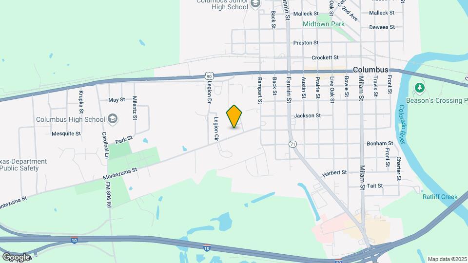 1320 Montezuma St Map and Location Details