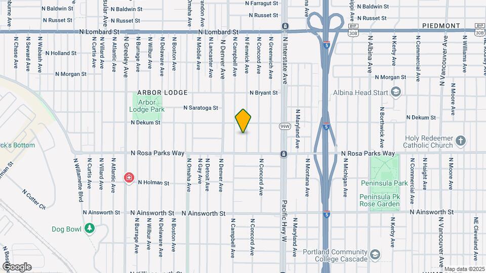 6605 N Fenwick Ave, Unit A Map and Location Details