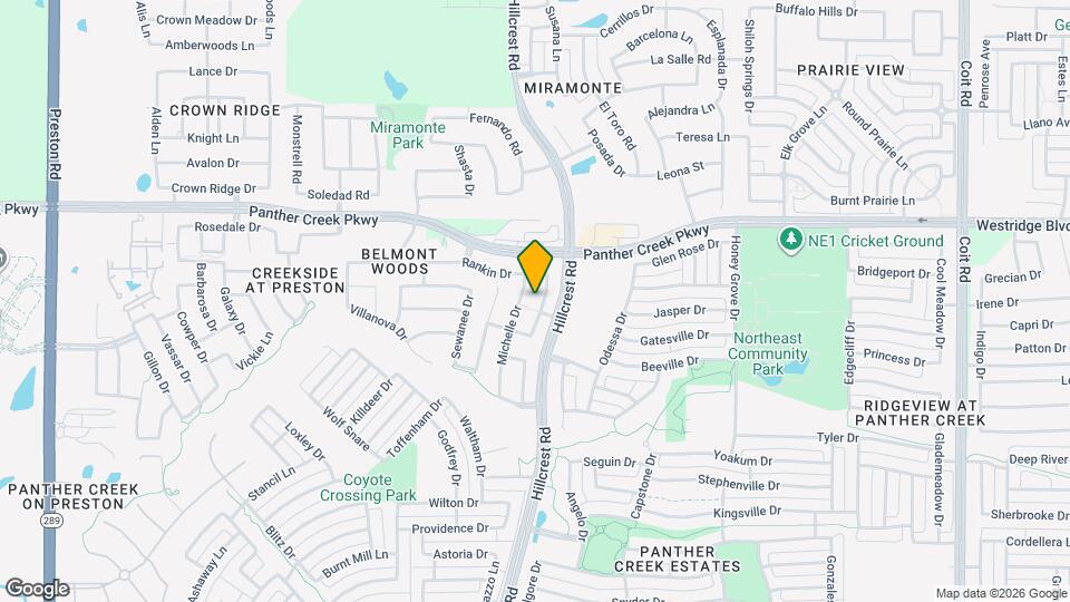 13215 Cleburne Dr Map and Location Details